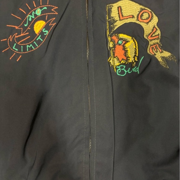 Scotch & Soda Black Bomber Jacket with Embroidered detail & pockets - Picture 7 of 11